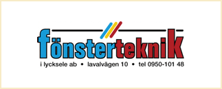 Fönsterteknik i Lycksele AB
