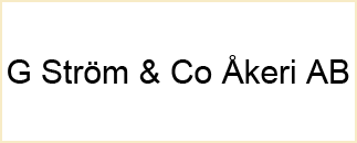 G Ström & Co Åkeri AB