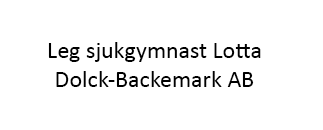 Leg. Sjukgymnast Lotta Dolck-Backemark
