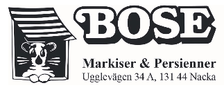 Bose Markis & Persienn