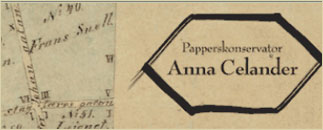 Papperskonservator Anna Celander