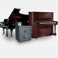 Piano/kassaskåpsflytt