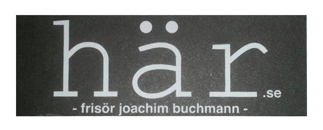 Frisörmästare  Joachim Buchmann Salon 'här'