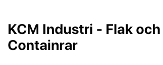 kcm industri & transport