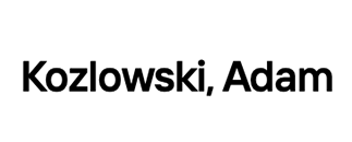 Kozlowski, Adam