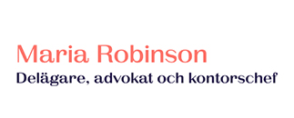 Advokat Maria Robinson AB