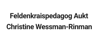 Feldenkraispedagog Aukt Christine Wessman-Rinman