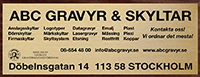 ABC Gravyr & Skyltar AB