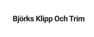 Björks Klipp Och Trim