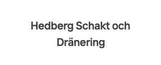 Hedberg Schakt och Dränering