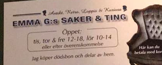 Emma G:s Saker O Ting