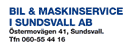 Bil & Maskinservice i Sundsvall AB